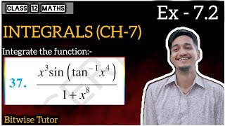 Q37  Integrate x cube sin tan inverse x power 4 by 1  x power 8 [upl. by Stiles111]