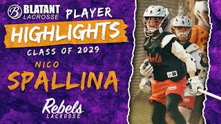 Nico Spallina Class of 2029 20232024 Lacrosse Highlights [upl. by Atikir680]