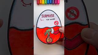 DIY Grinch Kinder Joy grinch toilet diy art [upl. by Endo]