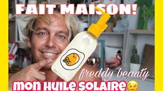 RECETTE POUR BRONZER COMMENT REALISER SOI MÊME SON HUILE SOLAiRE A PETITS PRIX freddybeauty [upl. by Napoleon]