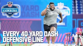 Every Defensive Linemans 40 Yard Dash [upl. by Modesty]