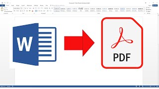 Export Doc to Pdf in MS Word [upl. by Ahsina]