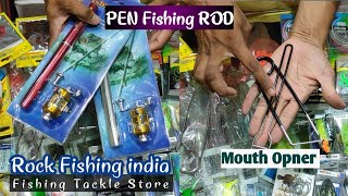 Pen Fishing Rod  Silk Braided Line 8x  FishaHolic 12x  Mouth Opner  Rock Fishing india [upl. by Sorodoeht]