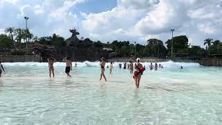 Disney’s Typhoon Lagoon Wave Pool  Florida Water Park [upl. by Naujid811]