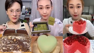 Asmr Cherry Cake Matcha Dessert Asmr Chocolate Crepe Pasta Mukbang Eating Show Eating Sounds [upl. by Enirolf725]