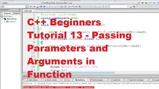 C Tutorial for Beginners 13  Passing Parameters and Arguments in Function [upl. by Noxas417]