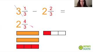 Subtracting Mixed Numbers with Renaming [upl. by Namia]