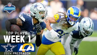 Dallas Cowboys Top Plays vs Los Angeles Rams  2024 Preseason Week 1 [upl. by Dyol]