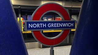 London underground Jubilee line North Greenwich [upl. by Darrej]