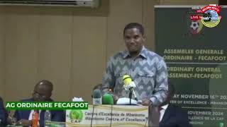 🛑➡️ DISCOURS DU PRÉSIDENT SAMUEL ETOO À LASSEMBLÉE GÉNÉRALE DE LA FECAFOOT DU 16112024⚽️🦁🇨🇲🔥 [upl. by Gillmore]