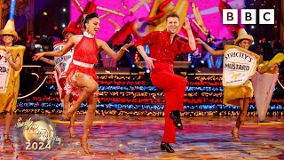 Jamie Borthwick amp Michelle Tsiakkas Jive to The Ketchup Song by Las Ketchup ✨ BBC Strictly 2024 [upl. by Erodroeht]