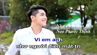 Karaoke  Như phút ban đầu  Noo Phước Thịnh E Min [upl. by Hinze]