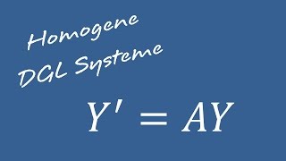 Differentialgleichungen  Homogenes System von Differentialgleichungen [upl. by Peppy]