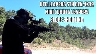 UTG Leapers scope shooting [upl. by Agnew]