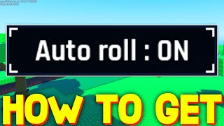 HOW TO GET AUTO ROLL in SOLS RNG ROBLOX [upl. by Lipcombe]