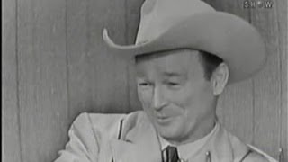 Whats My Line  Roy Rogers David Niven panel Sep 28 1958 [upl. by Lucho950]