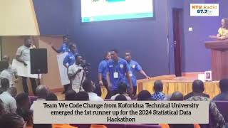 Koforidua Technical University emerged the 1st runner up for the 2024 Statistical Data Hackathon [upl. by Drofub588]