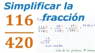 Simplificar Una Fracción  Simplify A Fraction [upl. by Heall]