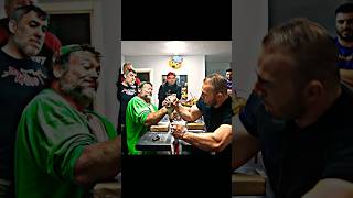 Devon larrat vs ERMES GASPARINI practice match pull Finally Revealed🤯🧬 shorts denis armwrestling [upl. by Akenihs]