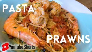 Prawn Scampi Pasta  Easy and Quick Seafood Recipe Shorts [upl. by Mariandi]