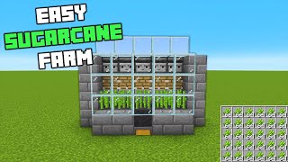 Minecraft Easiest Automatic Sugarcane Farm 120 [upl. by Phonsa]