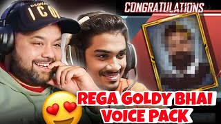 Goldy Bhai Rega Voice Pack In BGMI😍 [upl. by Harrod]