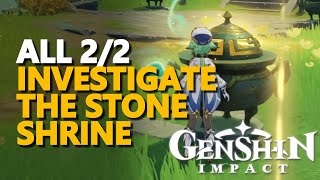 Investigate the stone shrine Genshin Impact [upl. by Eedolem]