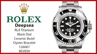 ▶ Rolex Deepsea Challenge RLX Titanium 50mm Black Dial 126067  REVIEW [upl. by Atikehs]