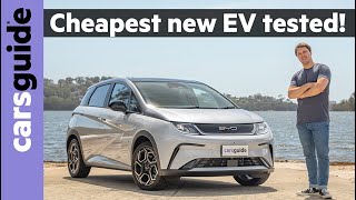 BYD Dolphin 2024 review Cheapest electric car undercuts MG4 and GWM Ora on price and performance [upl. by Twyla]