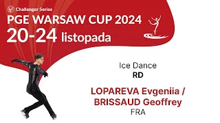 6 Evgeniia LOPAREVA Geoffrey BRISSAUD FRA ID RD PGE Warsaw Cup 2024 [upl. by Mckee]