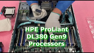 HPE ProLiant DL380 Gen9  CPUs  Intel Xeon Processors Options  LGA20113 Socket  CPU Install [upl. by Merrow]