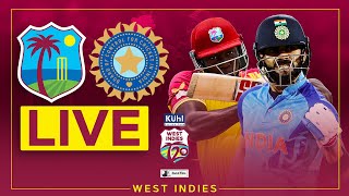 🔴 LIVE  West Indies v India  5th Kuhl Stylish Fans T20I powered by Black and White [upl. by Aihsercal]