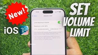 How to Set Volume Limit on iPhone for Media Playback iOS 182 [upl. by Ogilvy]