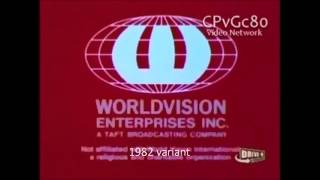 Logo History Worldvision Enterprises [upl. by Seuqcaj]