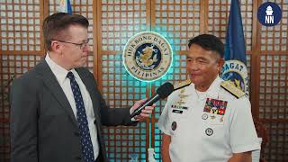 Interview with Philippine Navy Chief Adaci at ADAS 2024 [upl. by Sherburn]