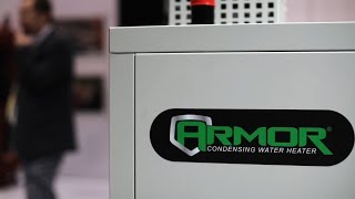 2018 AHR Armor Commercial Condensing Water Heater Debut [upl. by Sammie]