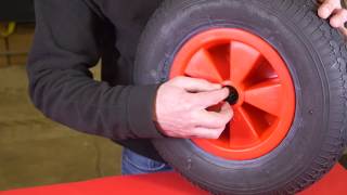 How to Change your Wheelbarrow Wheel by Ross Castors [upl. by Arabrab]