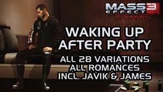 Mass Effect 3 Citadel DLC Tali Romance All scenes [upl. by Leribag814]