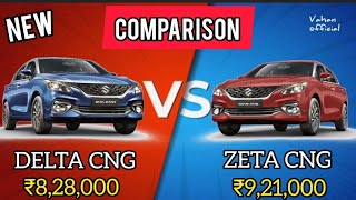 Baleno Delta Cng Vs Zeta Cng Comparison 🔥 Detailed Comparison of Baleno CNG [upl. by Cecilia]