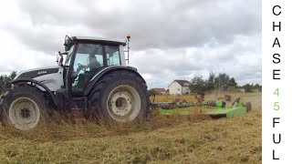 Broyage dherbe  Valtra N143  Schulte 6 m [upl. by Cox]