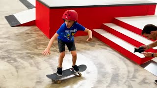 9 YEAR OLD FIRST OLLIE DOWN STAIRS [upl. by Onig939]