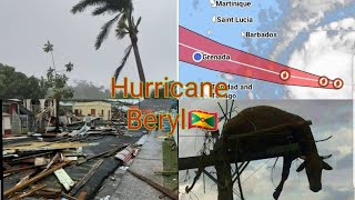 SURVIVING HURRICANE BERYL KEEP GRENADA CARRIACOU AND PETITE MARTINIQUE IN YOUR PRAYERS [upl. by Ecneitap]