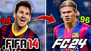 ¡Reconstruyo Al BARCELONA Desde FIFA 14 Hasta FC 24 [upl. by Gurias678]