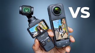 DJI Osmo Pocket 3 vs Insta360 X4 Best vlogging camera [upl. by Notnilk]