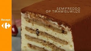 Semifreddo met tiramisusmeek een heerlijk dessert [upl. by Einej]