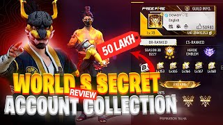 World Secret 😳⚡️Free Fire Account Collection Review  Dowdy id Review😍 [upl. by Nirrol946]