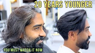 BEAUTIFUL HAIR TRANSFORMATION 🔥 MENS HAIRCUT amp BEARED ★ [upl. by Haywood764]