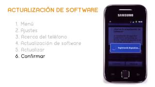 Tutorial SAMSUNG GALAXY Y Actualización de software Jazztel [upl. by Rehpotsirk]