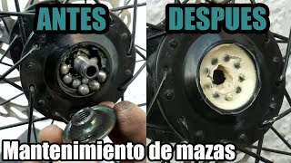 Cómo Limpiar y Ajustar Las Mazas De Tu Bici  Tutorial  Ejes y Rodamientos [upl. by Alyahsat875]