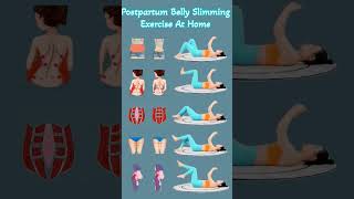 Postpartum belly slimming exercise for women exercise fitness burnfat weightlossbellyfatshorts [upl. by Akinirt]